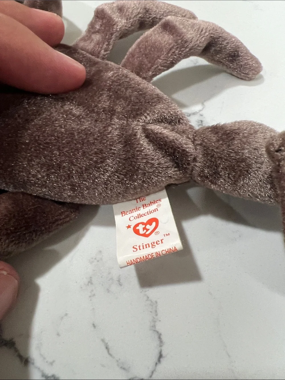 Ty Brown Stinger Scorpion Beanie Plush
